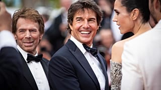 Tom Cruise poses for photographers upon arrival at the premiere of the film 'Top Gun: Maverick' at the 75th international film festival, Cannes, southern France, Wednesday, Ma
