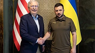 Иллюстрационное фото: встреча Владимира Зеленского с лидером республиканского меньшинства в Сенате США Митчеллом Макконнеллом.