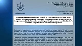 Il comunicato ufficiale della Corte di Giustizia europea. 