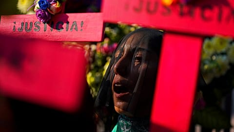 Des manifestantes mexicaines se mobilisent contre les féminicides à Mexico City