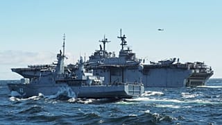 Finnish and American naval vessels participate in Exercise Hedgehog 2022 in the Baltic Sea, May 2022