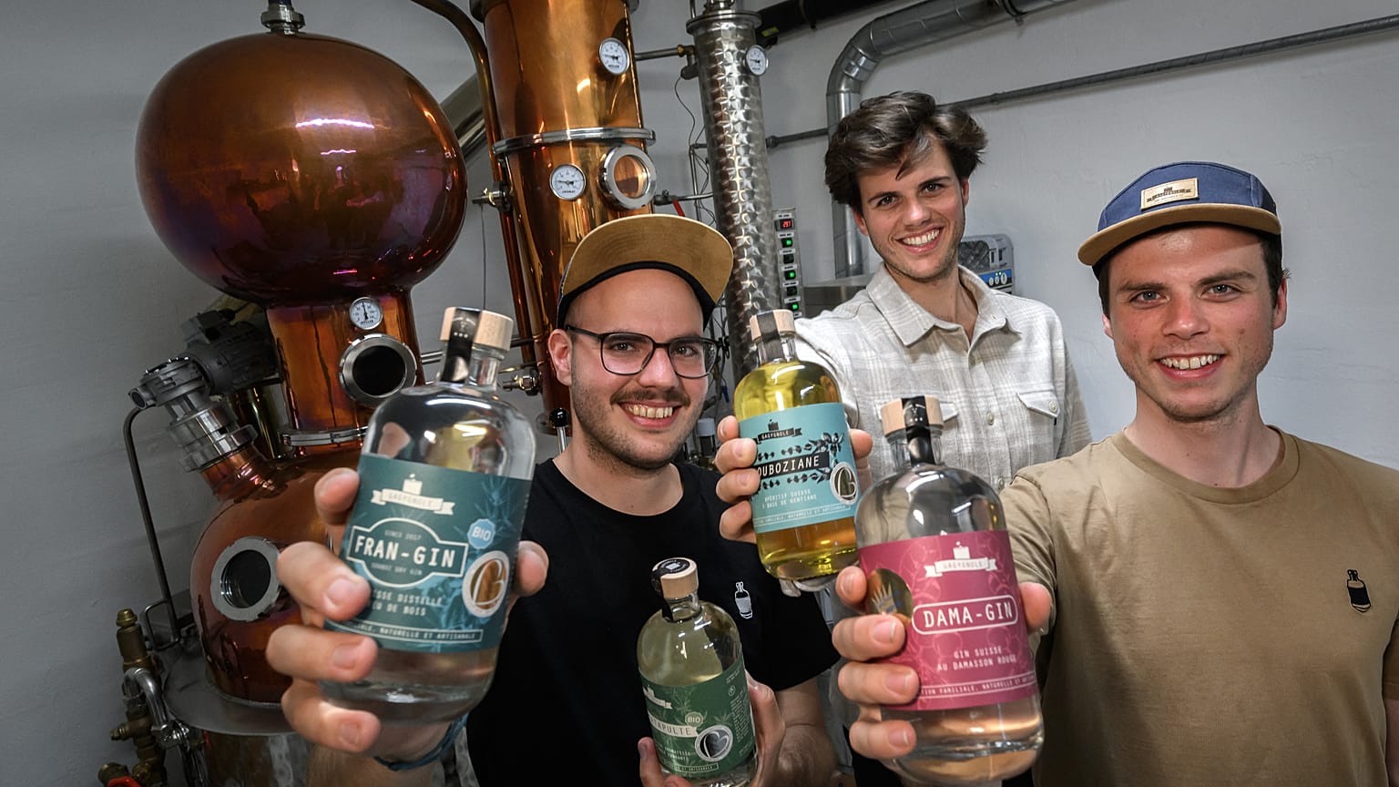 Three brothers seek to save the Swiss mountains by bottling it as gin