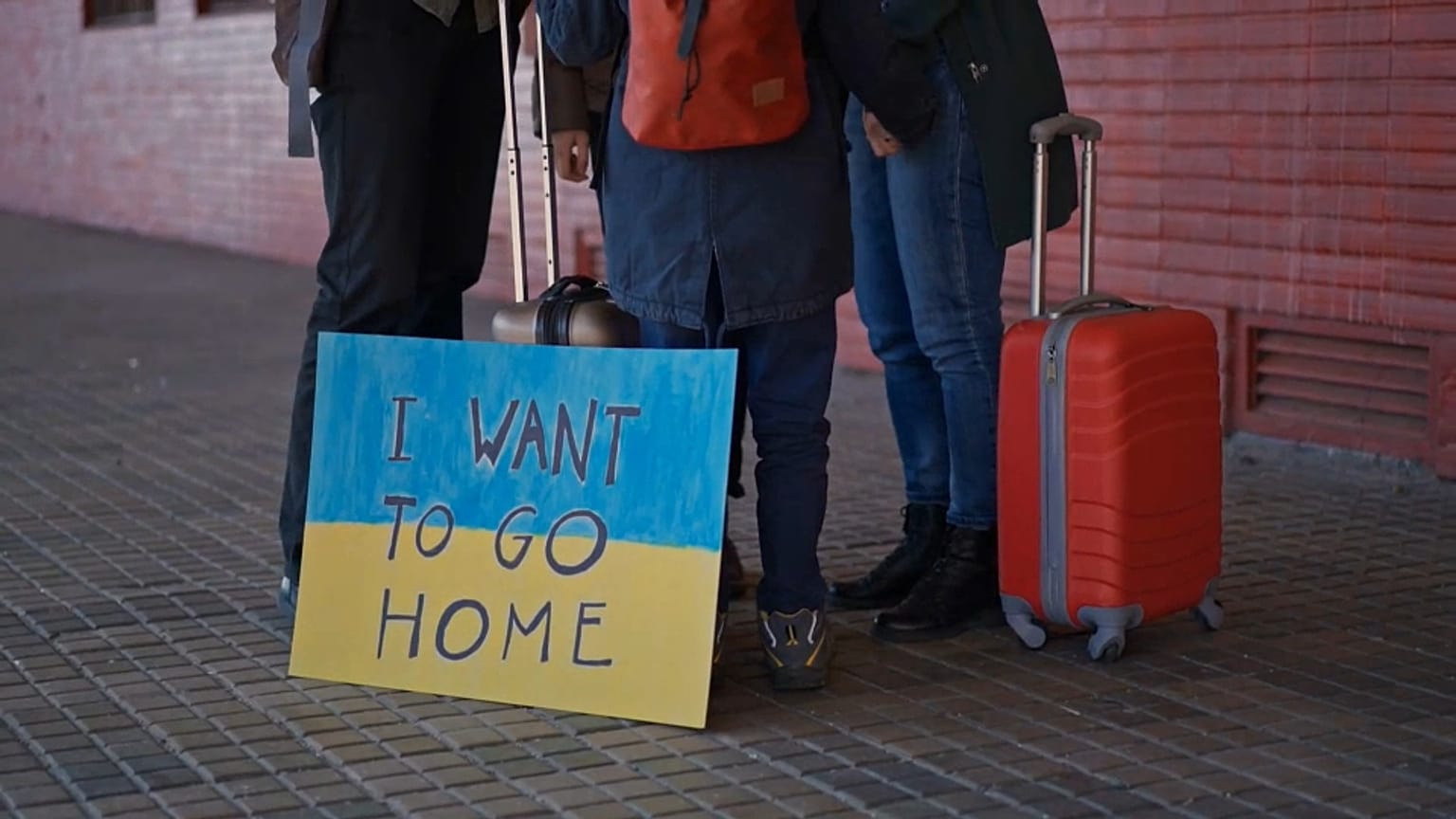 Ukrainische Flüchtlinge in London