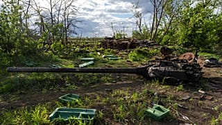 Zurückgelassenes Material der russischen Truppen in der Ukraine