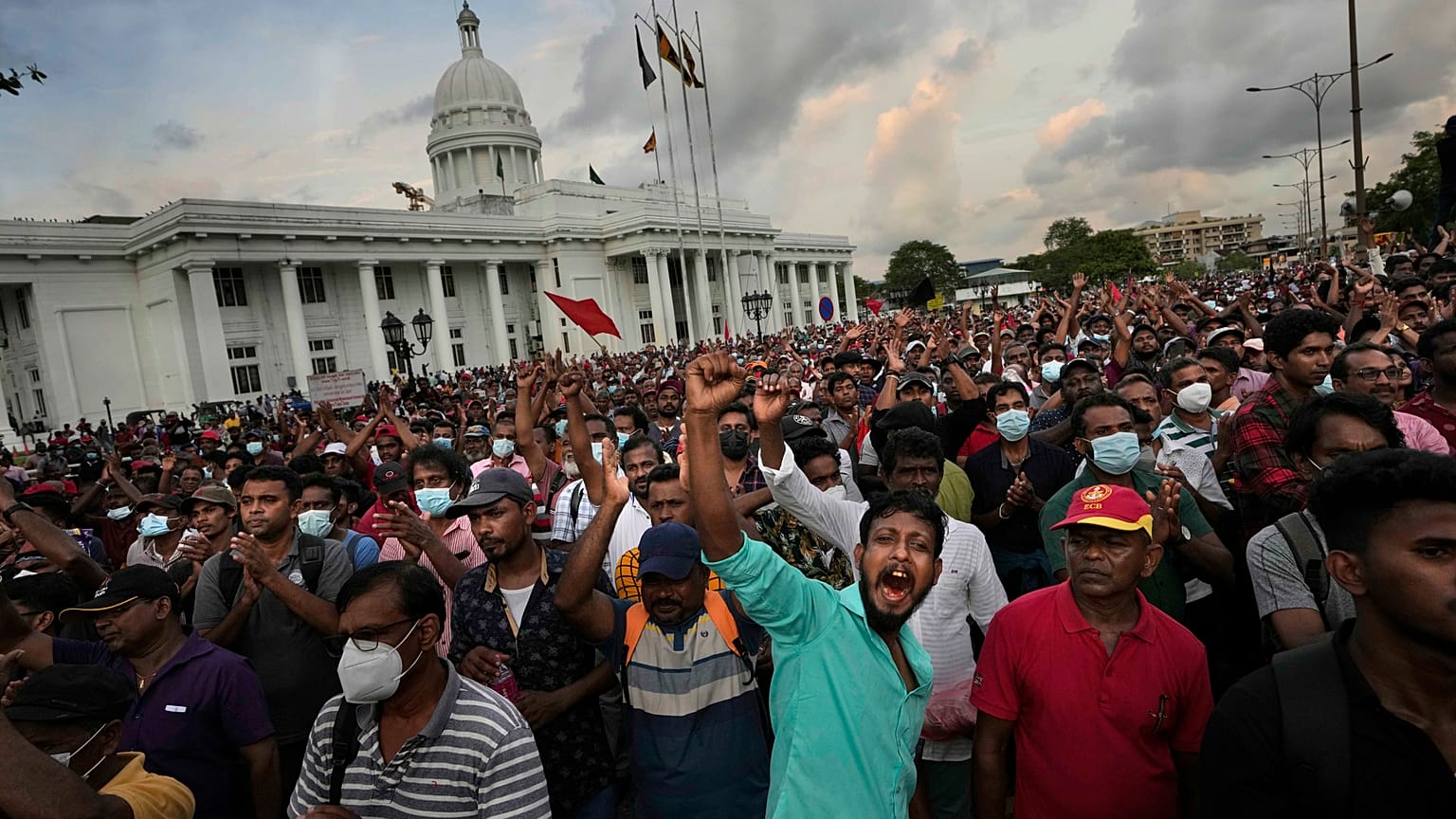 Sri Lanka'da yönetim karşıtı gösteriler 