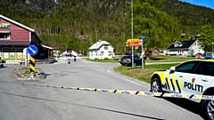 مكان وقوع حادثة الطعن في بلدة نوميدال في جنوب شرق النرويج