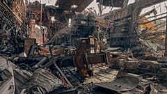 Im zerstörten Asowstal-Werk in Mariupol - vor der Einnahme durch russische Truppen