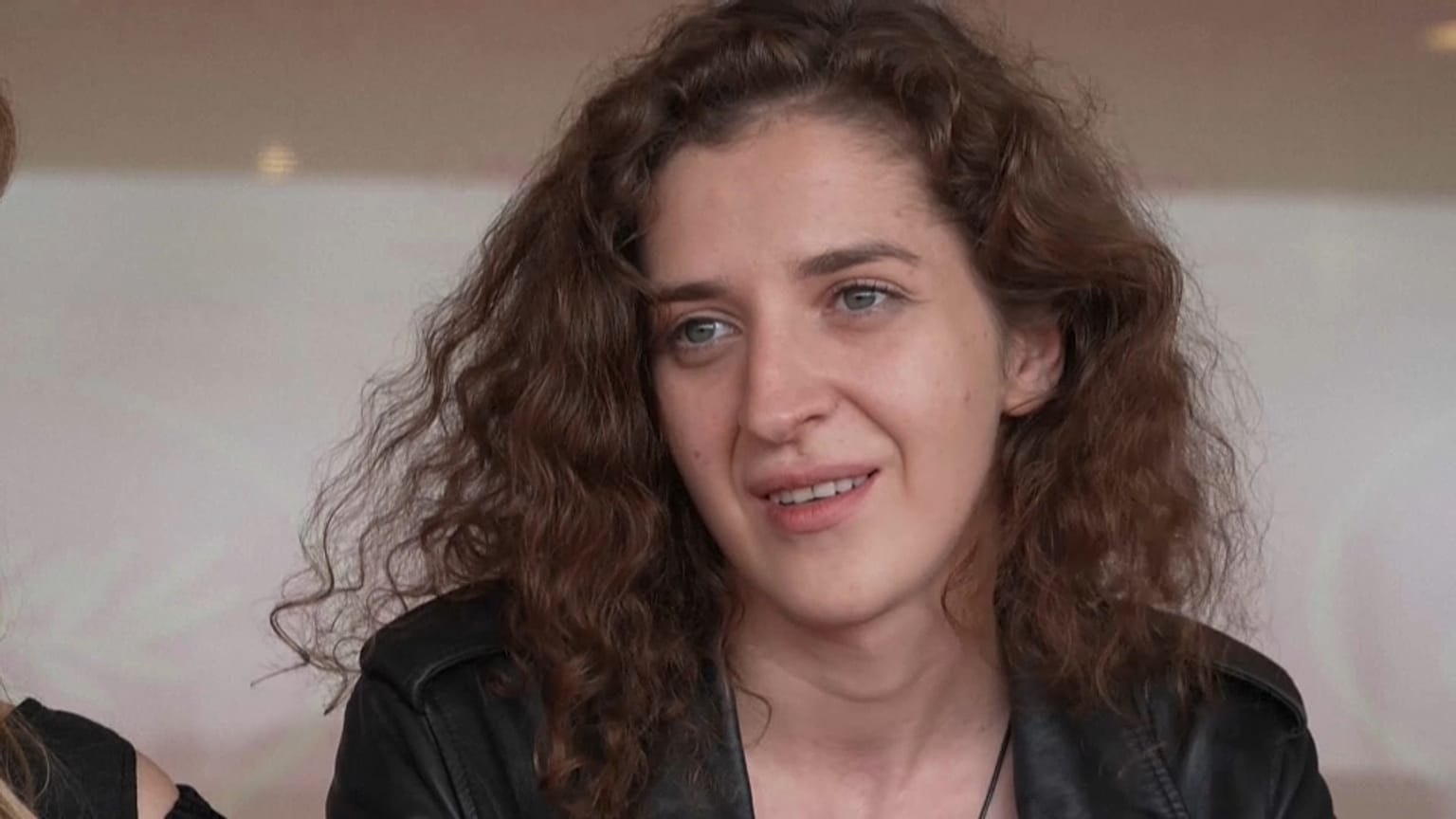 Hanna Bilobrova, la veuve du réalisateur lituanien Mantas Kvedaravicius
