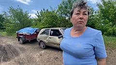 A woman near Ukraine's southern front