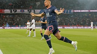Kylian Mbappé, auteur d'un triplé au Parc des Princes face à Metz en baisser de rideau de la Ligue 1, le 21 mai 2022.