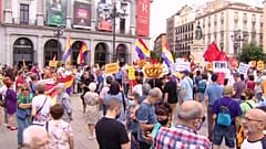 Manifestación en contra de la impunidad del rey emérito en España