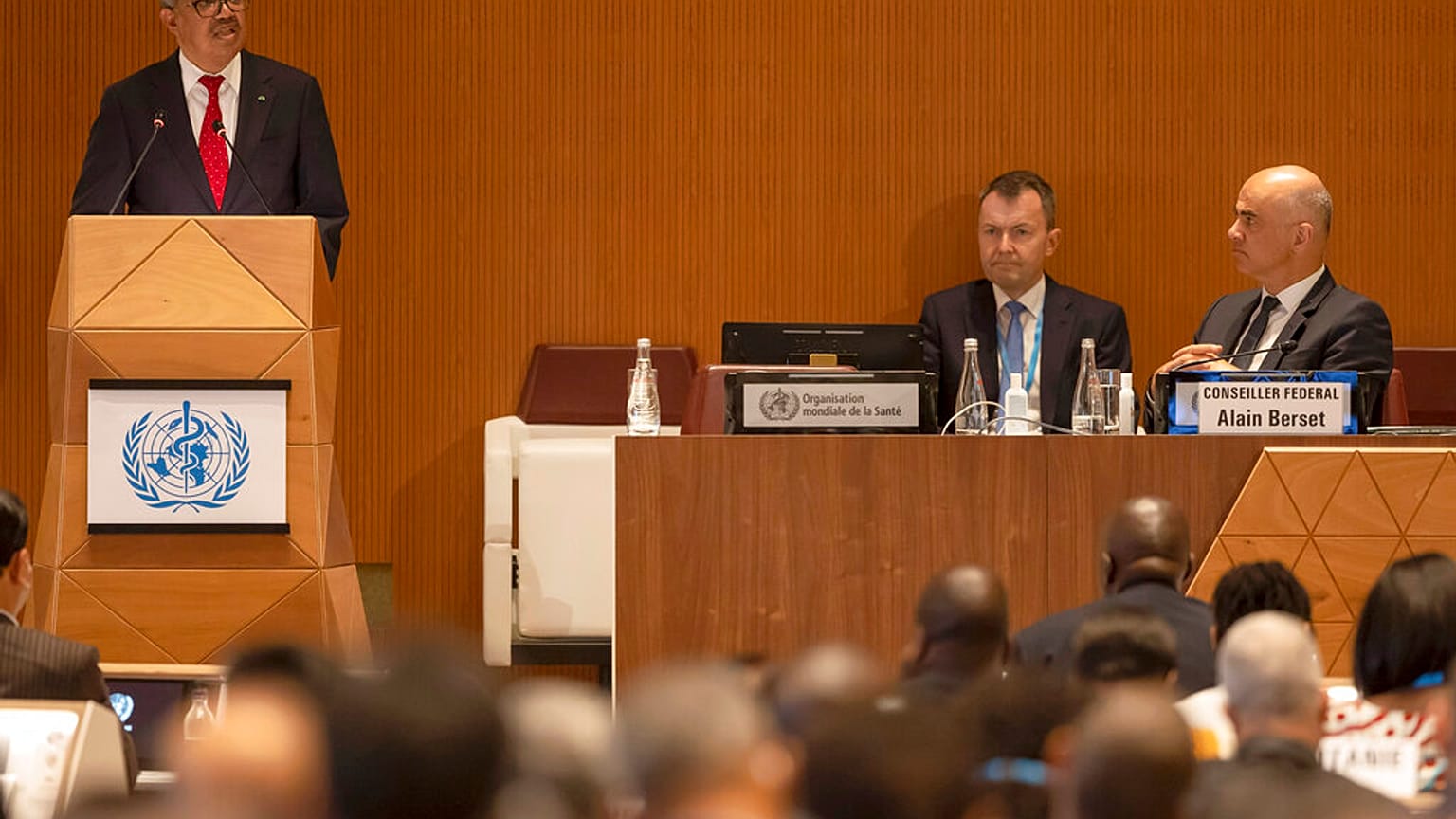 Il discorso del direttore generale dell'OMS, Tedros Adhanom Ghebreyesus.