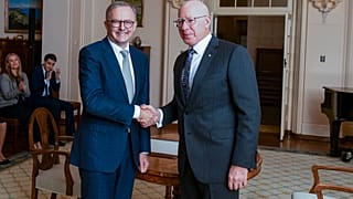 Anthony Albanese und David Hurley bei der Vereidigung