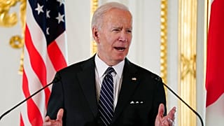 President Joe Biden speaks during a news conference with Japanese Prime Minister Fumio Kishida at Akasaka Palace, Monday, May 23, 2022, in Tokyo.