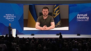 Zelensky si è confrontato con Davos. 