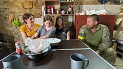 The family together during respite