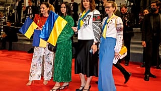 Ukrainische Filmschaffende auf dem roten Teppich in Cannes 