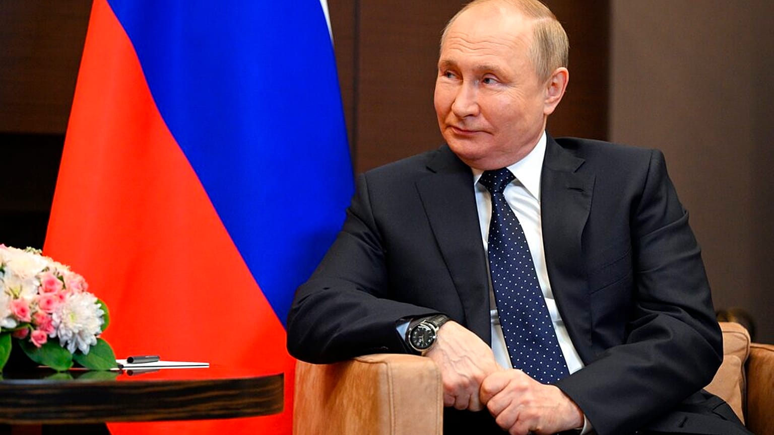 Putin bei einem Treffen mit seinem Verbündeten, dem belarussischen Präsidenten Alexander Lukaschenko in Sotschi, 23. Mai 2022