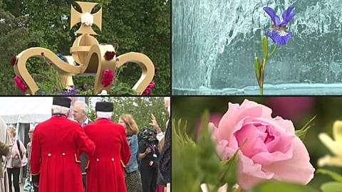 Blumenshow in London ehrt die Queen