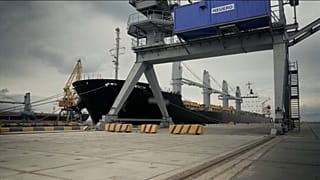A tanker anchored in Odesa