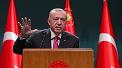 Erdogan spricht am 23. Mai 2022 nach einem Kabinetts-Treffen in Ankara über seinen Streit mit Griechenland.