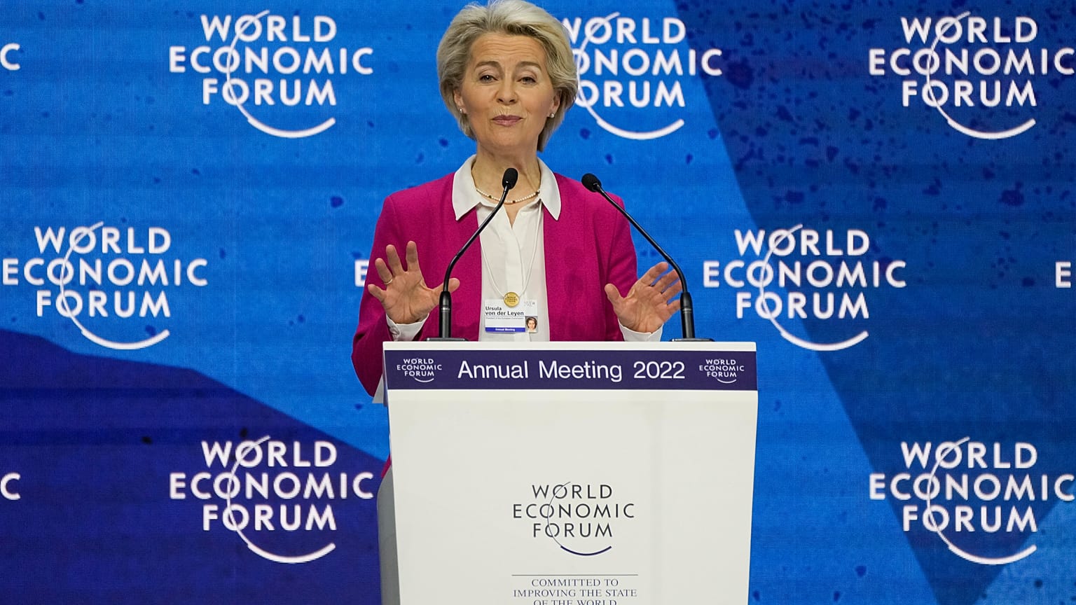 Ursula von der Leyen a Davos