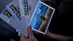 Des timbres ukrainiens en hommage à l'armée ukrainienne, le 23 mai 2022, Kyiv