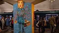 Die U-Bahn in Charkiw, Ukraine, hat ihren Betrieb wieder aufgenommen, 24.05.2022