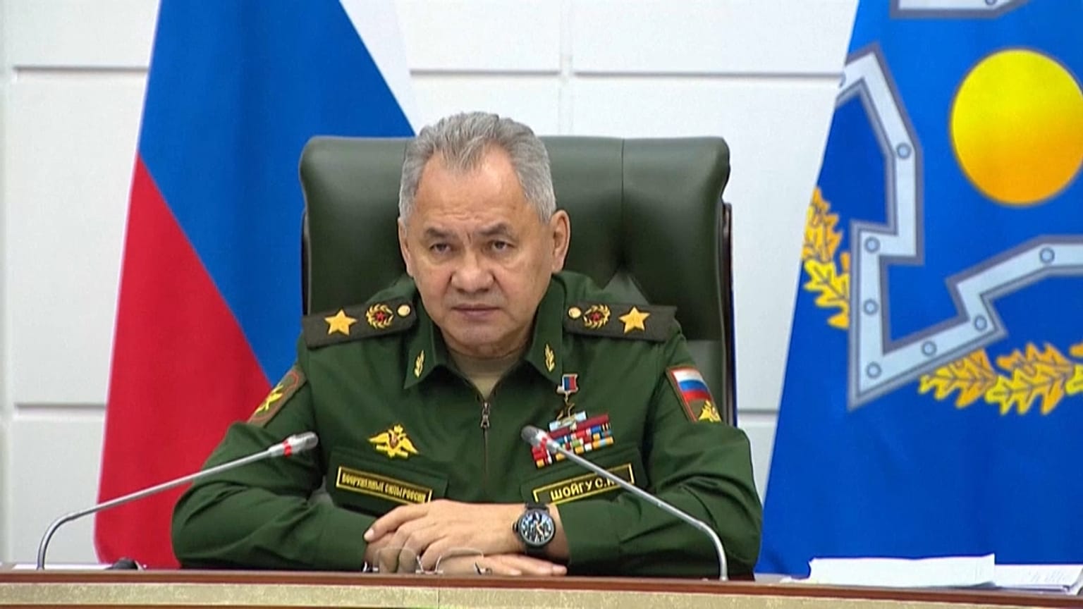 Sergei Shoigu, ministro della Difesa russo. 