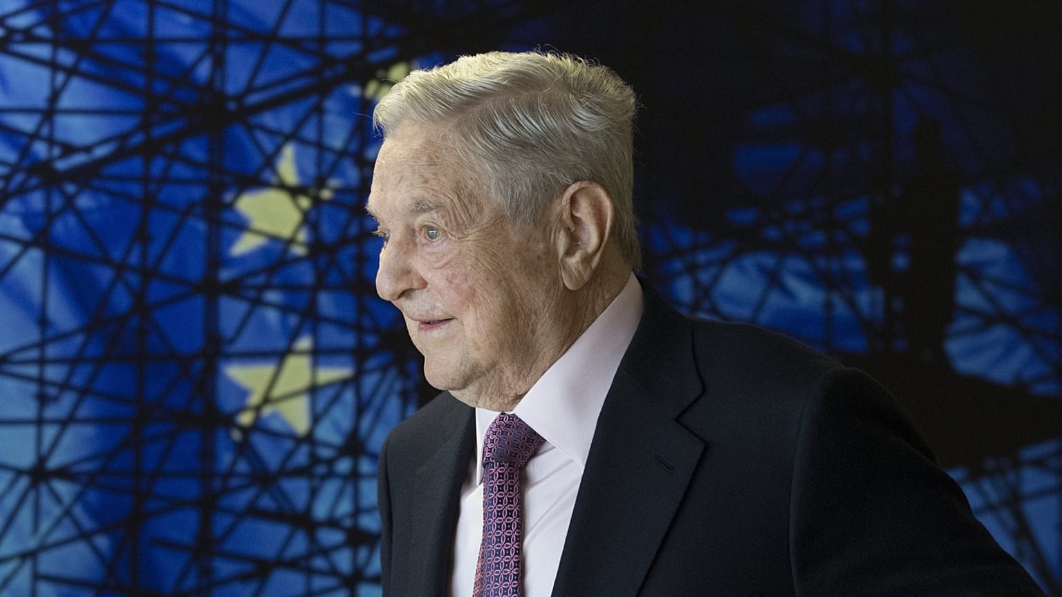 Archív fotó: Soros György egy brüsszeli megbeszélésen