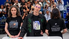 Regisseur und Darsteller von "Butterfly Vision" in Cannes