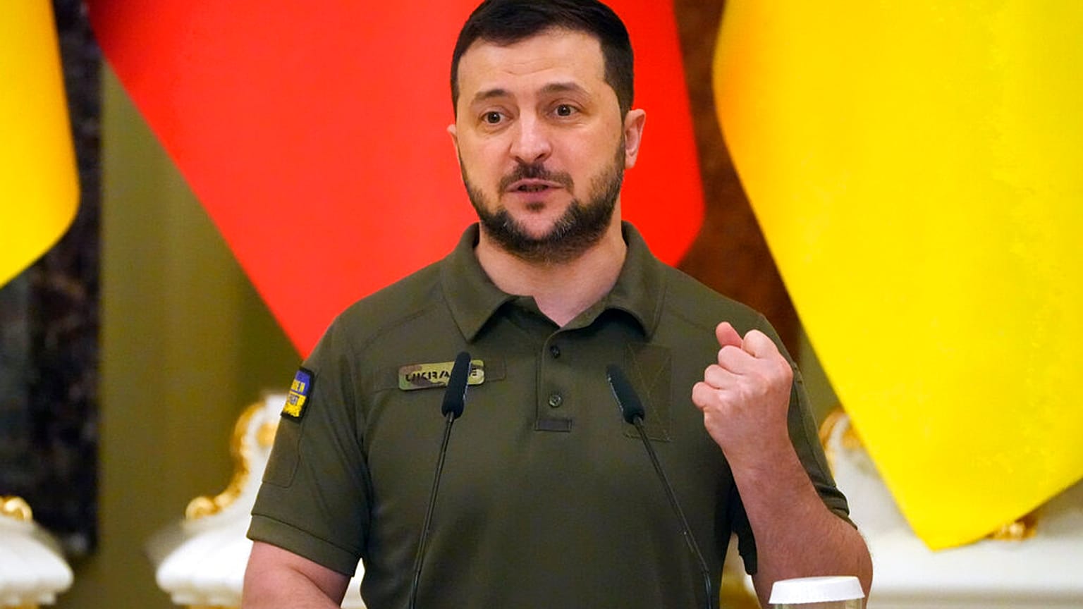 Volodomir Zelenszkij ukrán elnök 