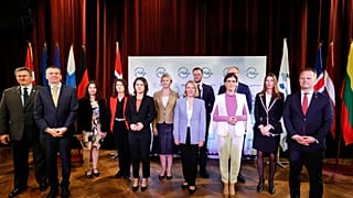 Familienfoto beim Ostseerat in Kristiansand