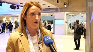La presidenta del Parlamento Europeo, Roberta Metsola