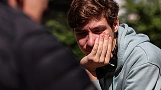Refugiados ucranianos na Bélgica.