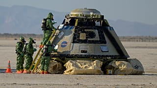 Starliner приземлился на полигоне Уайт-Сэндс в штате Нью-Мексико