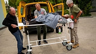 Thursday, May 26, 2022. Residents in villages and towns near the front line continue to flee as fighting rages in eastern Ukraine.