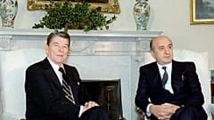 De Mita con Reagan 