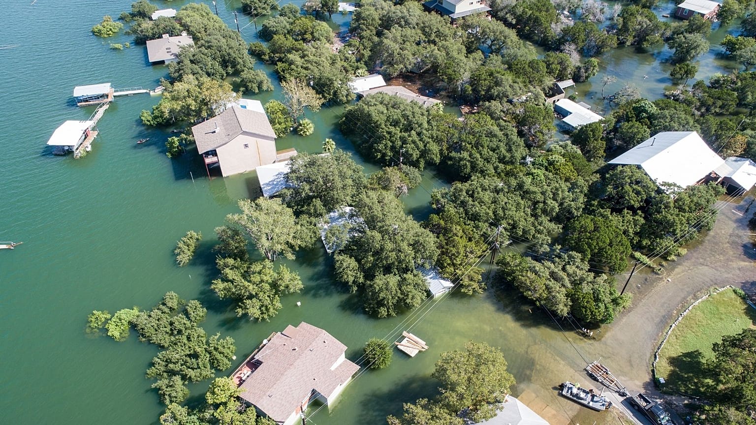 Homes are sinking in some parts of the world. 