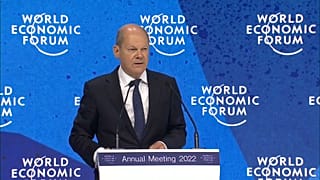 Olaf Scholz in Davos