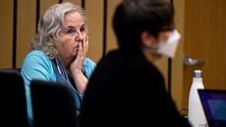 Romance writer Nancy Crampton Brophy, left, accused of killing her husband, Dan Brophy, in June 2018