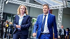Umweltministerin Steffi Lemke und Wirtschaftsminster Robert Habeck beim G7-Treffen in Berlin