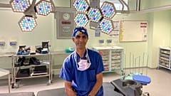 Mr Aneel Bhangu, consultant colorectal surgeon at the hospital where the first 'net-zero' operation was performed.