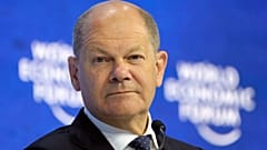 German chancellor Olaf Scholz arrive at the World Economic Forum in Davos, Switzerland, Thursday, May 26, 2022. 