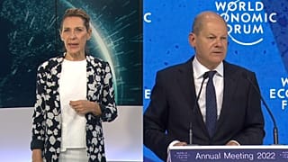 Beatriz Beiras, Euronews / Olaf Scholz, canciller de Alemania, Davos, Suiza 26/5/2022