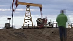 An oil rig near the town of Usinsk, 1500 kilometers northeast of Moscow AP Photo/Dmitry Lovetsky
