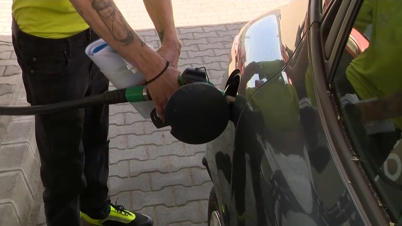 Tankstelle an der Grenze zur Ukraine
