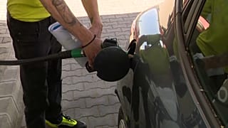 Tankstelle an der Grenze zur Ukraine
