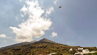 The island of Stromboli, Italy