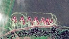 Artillerie in Feuerstellung im Norden der ostukrainischen Ortschaft Lyman, die zu fallen droht